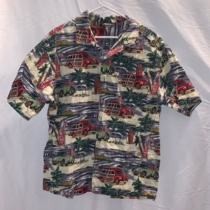 Vintage  Woodie Hawaiian-style Shirt